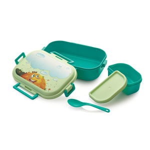 3-Compartment Plastic Airtight Leakproof Microwave Safe Food Grade 500mL <b>Lunch</b> <b>Box</b> Tiffin <b>Box</b> for School College Office Easy - Product Image 6