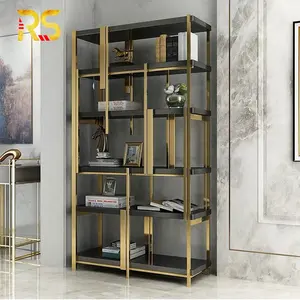 Office Home Metal Showcase Display Cabinet Beauty Salon Display Stand