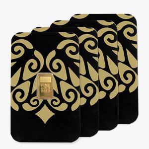 人気の非磁性密封包装 1g 2g 5g 1オンス 金メッキ地金バー ブリスターパック入り - Product Image 2