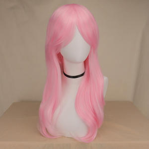 Perruque de cosplay pour film - <span class=keywords><strong>Cheveux</strong></span> longs synthétiques <span class=keywords><strong>bouclés</strong></span> micro, blond clair, résistants à la chaleur - Product Image 6