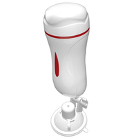 Hohe Kaufrate: Vibrations-Masturbationsbecher für Männer mit zwei Öffnungen – Körpersicherer, freihändiger Saugnapf-Sextoy für Männer mit Flick- und Stoßfunktion