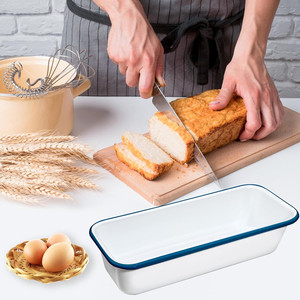 Bandeja esmaltada con logotipo personalizado, resistente al calor, vintage, <span class=keywords><strong>blanco</strong></span>, grado alimenticio, UE, 32cm - Product Image 3