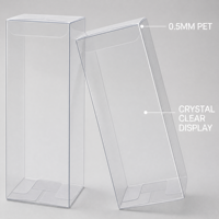 Vente en gros de protège-figurines Funko Pop en PET transparent de 4 pouces, 0,5 mm, avec fond à verrouillage automatique, boîte de présentation pliable transparente, fabrication OEM