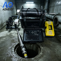 Caméra de contrôle de canalisation CCD à double objectif 55 mm, vision nocturne HD, sonde rotative à 360 degrés, étanche IP68, couleur intégrale, stockage sur carte SD, pour applications souterraines