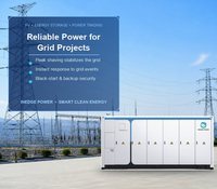 Système de stockage d'énergie liquide Inedge Power Sale AI Smart BMS haute efficacité BESS DC1MWh/5MWh avec garantie de 2 ans