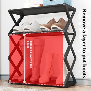 Creative Shoe <strong>Rack</strong> Living Room <strong>Storage</strong> Helper Modern Home Shoe Organizer with Strong <strong>Steel</strong> <strong>Pipes</strong> - Product Image 4
