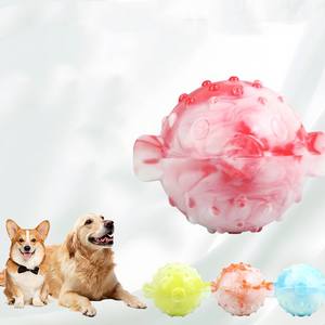 Jouets et accessoires pour animaux de compagnie, balles pour chiens, balles qui font des sons, jouets interactifs et anti-ennui, balles TPR, petites balles en forme de poisson. - Product Image 2