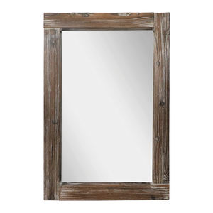 <span class=keywords><strong>Miroir</strong></span> mural suspendu rustique en bois, décoration en vogue, pour ferme - Product Image 1
