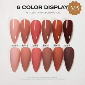 AILANUO Kit de vernis à ongles en gel pigmenté végétalien de haute qualité en gros, nouvelle arrivée, 6 couleurs, gel UV pour manucure - Product Image 2