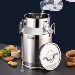 Comercial 304 Aço Inoxidável Sustentável Food Storage Container Vinho Leite Amendoim <span class=keywords><strong>Oil</strong></span> Jar Qualidade Transport Seal <span class=keywords><strong>Kitchen</strong></span> Party - Product Image 5