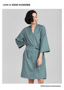 <span class=keywords><strong>Bata</strong></span> de Peluquería Personalizada con Logotipo Personalizado <span class=keywords><strong>para</strong></span> Clientes de Salón de Belleza y SPA, Kimono de Barbería - Product Image 4