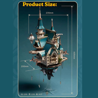 Blocs de construction en bois DIY modernes pour scènes miniatures, puzzle 3D en bois, Château des rêves céleste, jouets éducatifs pour enfants, cadeaux