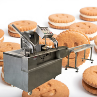 JUYOU Machine automatique de fabrication de biscuits pour sandwich Remplisseuse de crème à biscuits Ligne de production de biscuits pour sandwich à confiture