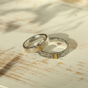 Anillo de pareja con patrón de piedra Retro para pareja amante plateado mito lobo gigante hombres anillo Hip-hop Rock anillo Unisex joyería de pareja - Product Image 3