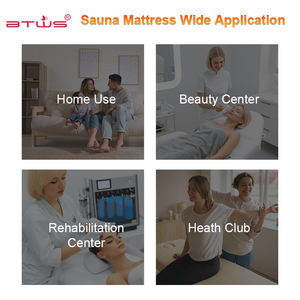 Btws Professionele Pu Amethist Toermalijn Kristal Pad Sauna Blanekt Verwarmingsmat Voor Lichaamszweet - Product Image 4