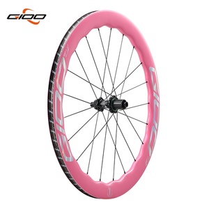 Juego de Ruedas para Bicicleta de Carretera <span class=keywords><strong>GIOO</strong></span> F1 PRO de Alta Calidad, Fibra de Carbono Toray T800, Color Rosa, Freno de Disco, Ciclismo Urbano, Ultraligeras, 26 mm, 45/50 mm - Product Image 5