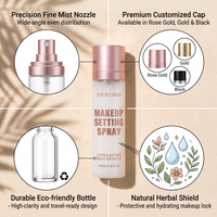 Spray Fijador de Maquillaje Herbal Natural de Marca Privada HKH OEM, Resistente al Agua, Acabado Natural, Control de Grasa, Personalizable