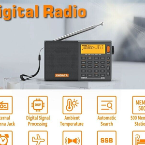 Radio Xhdata D-808 AM/FM/SW-SSB/MWBRW a Banda Completa con Interfaccia Type-C PLC - Product Image 2