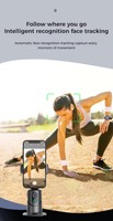 Nouvelle Arrivée 2026 Q12 Stabilisateur de Téléphone Intelligent avec Suivi Automatique du Visage par IA, Support de Caméra 30W, Batterie 1200mAh et Contrôle par Geste