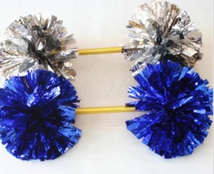 Palla da Cheerleading metallica personalizzata con manico eleganti fiori Design prodotti da Cheerleading - Product Image 3