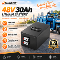 Batterie lithium-ion 48V 30Ah pour moto électrique, scooter électrique, vélo électrique, véhicule à deux roues, batterie rechargeable avec BMS
