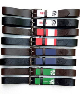 Ceinture en cuir de vachette pour homme, style vintage, avec boucle en acier, étanche, légère, robuste, haute résistance, personnalisée, solide, carrée 3D - Product Image 3