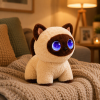 Peluche interactive certifiée CPC, réaliste, en fourrure, cadeau de Thanksgiving pour seniors, animal de compagnie IA, peluche de voyage, décoration intérieure