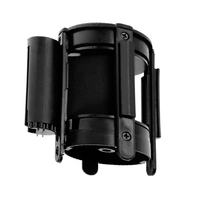 Pièce de rechange pour cassette de ceinture rétractable à tête en plastique pour barrière de contrôle de foule, poteau de guidage pour hôtels, aéroports, banques et files d'attente