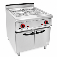 Bain-marie commercial à gaz, type armoire, en acier inoxydable, table chauffante pour buffet, pour restaurant, hôtel, cuisine