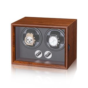 Đen gỗ đàn hương chất liệu tự động xem quanh co thiết bị với yên tĩnh xoay động cơ hộp đồng hồ 1-2-4-6 xem vị trí hiển thị hộp - Product Image 2