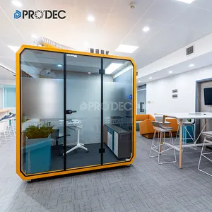 Prefab Container Mobile Office Telephone Box L Acoustics Acoustic Rooms Recording Studio Pod Meeting Booth