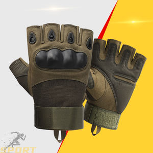 رخيصة الصعب مفصل نصف إصبع العمل واقية اطلاق النار اليد قفازات التكتيكية السلامة - Product Image 2