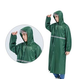 New <b>Raincoats</b> Reflective Strips Outdoor <b>Long</b>-length Waterproof Hooded <b>Raincoats</b> for Outdoor - Product Image 1