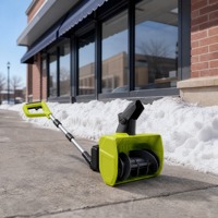 Pelle à neige électrique sans fil 40V, souffleuse à neige alimentée par batterie, outil de déneigement léger et compact pour allée, patio, terrasse