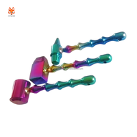 Marteau en alliage de titane GR5 usiné CNC personnalisé EDC non magnétique léger et coloré avec support OEM multifonctionnel pour le bricolage