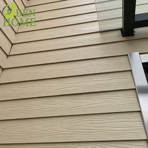 Revêtement <span class=keywords><strong>composite</strong></span> en <span class=keywords><strong>ciment</strong></span> à grain de bois anti-décoloration, <span class=keywords><strong>bardage</strong></span> mural extérieur durable pour appartements, maisons et bâtiments commerciaux - Product Image 1