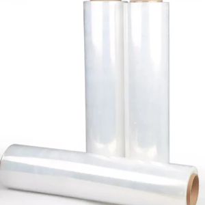 Film étirable transparent pour palettes, film étirable en PE moulé, film rétractable, matériau d'emballage, prix d'usine - Product Image 3