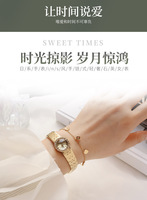 Montre vintage de luxe pour femme, cadran carré en quartz Fritillary, bracelet en acier inoxydable, mouvement Miyota 18 mm, aiguilles, verre Hardlex, résistante à l'eau