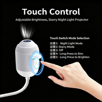 Projecteur USB Ciel Étoilé 2026 - Veilleuse 360° °   Lampe LED rotative en forme d'étoile avec plusieurs films interchangeables pour la décoration de voiture, chambre, maison et fêtes