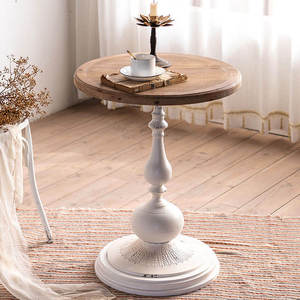 Tavolino <span class=keywords><strong>da</strong></span> <span class=keywords><strong>Salotto</strong></span> Moderno Contemporaneo con Base in Metallo e Piano Rotondo in Legno, Arredamento Ecologico e Durevole - Product Image 5