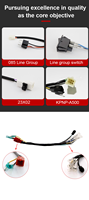 Faisceau de câbles automobile personnalisé BeiXing E00078 PVC IP66 12V Adaptateur à 6 broches en cuivre nu avec gaine en cuivre