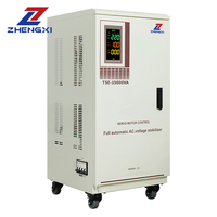 Stabilisateur de tension automatique 220V monophasé servomoteur contrôle LCD LED affichage SVC 3K 5K 8K 10K courant alternatif cuivre matériel