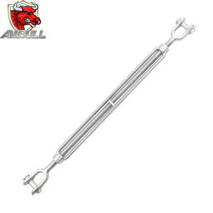 Ambull di alta qualità in acciaio al carbonio zincato forgiato 304 industria pesante noi tipo ganascia e mascella tenditore sartiame con corpo aperto - Product Image 3