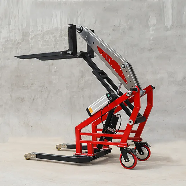 Low price portable electric forklift truck pallet stacker portable forklift