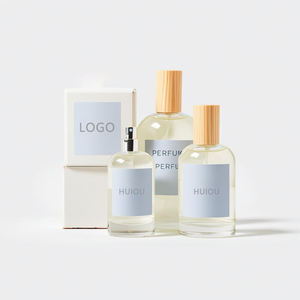 Botellas de perfume de vidrio de lujo Botella de perfume vacía redonda de 100ml con caja - Product Image 4