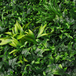 لوحة بأوراق شجر بلاستيكية ثلاثية الأبعاد Pq34, لوحة عشب صناعي من خشب البقس لتزيين الحدائق - Product Image 3