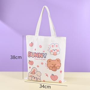 Borse Tote in Tela di Cotone Personalizzate, Promozionali, alla Moda, Colore Viola, per Shopping - Product Image 4