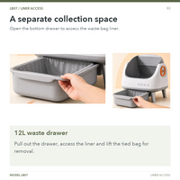 Bac à litière semi-fermé intelligent pour chat, automatique, grand espace, contrôle par application, toilette pour chat autonettoyante