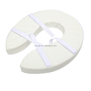 <span class=keywords><strong>Elevador</strong></span> de Asiento de Inodoro con Correas Antideslizantes de 2 Pulgadas de Altura, Cojín Elevado para Asiento de Inodoro - Product Image 4
