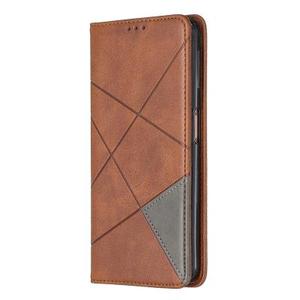 Nobile Plaid Cuoio DELL'UNITÀ di elaborazione + TPU Cassa Del Raccoglitore con Slot Per Schede e Stand per Samsung <span class=keywords><strong>Galaxy</strong></span> <span class=keywords><strong>A7</strong></span> 2018 A750 - Product Image 2